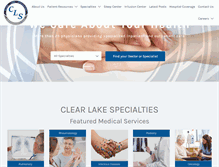 Tablet Screenshot of clearlake-specialties.com